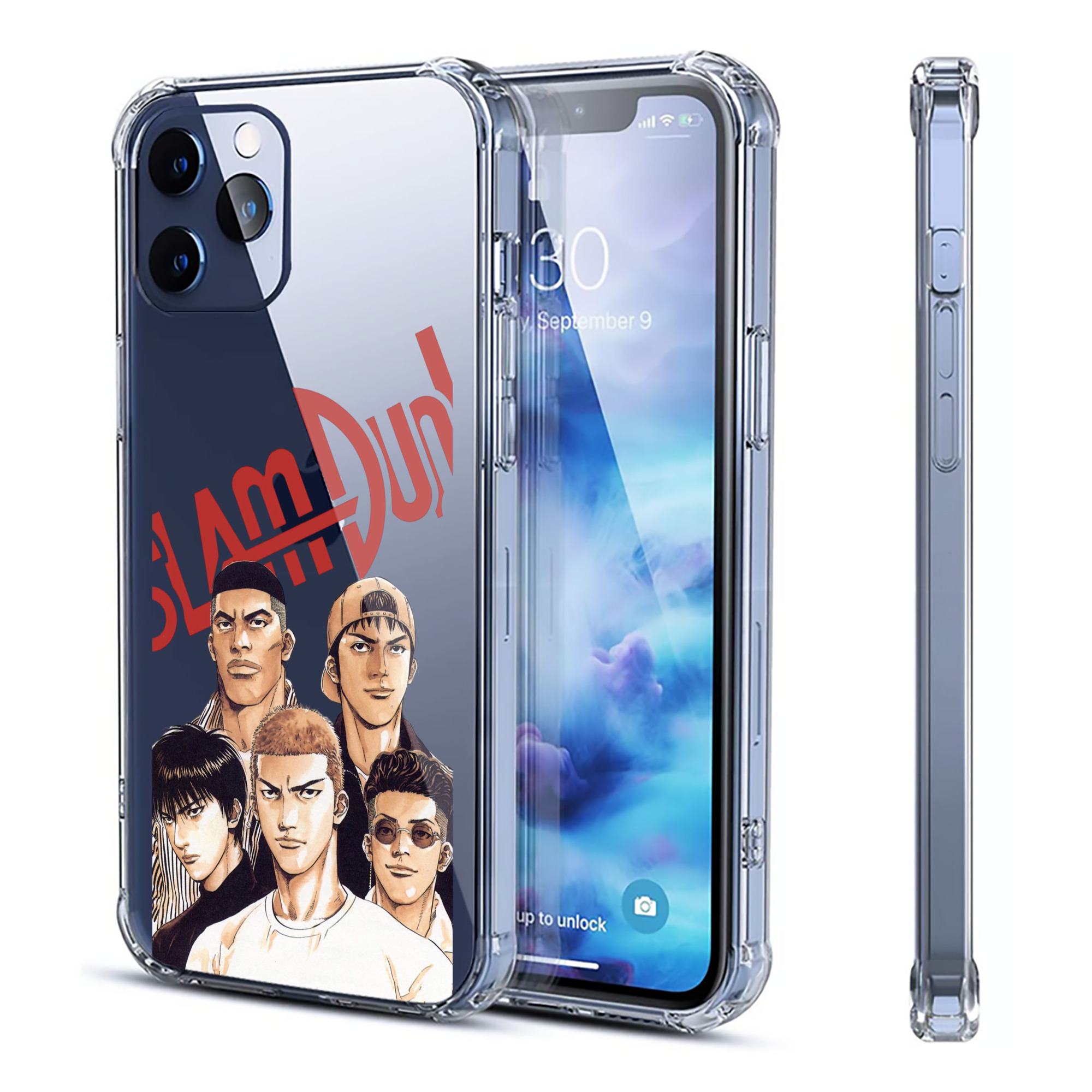 （画像用） SLAM DUNK／スラムダンク 【iPhone 12シリーズ対応】透明スマホケース（クリアソフトケース）